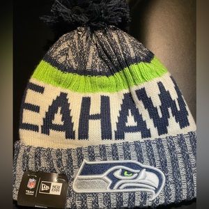 Seattle Seahawks Authentic New Era Beanie Retails for $45